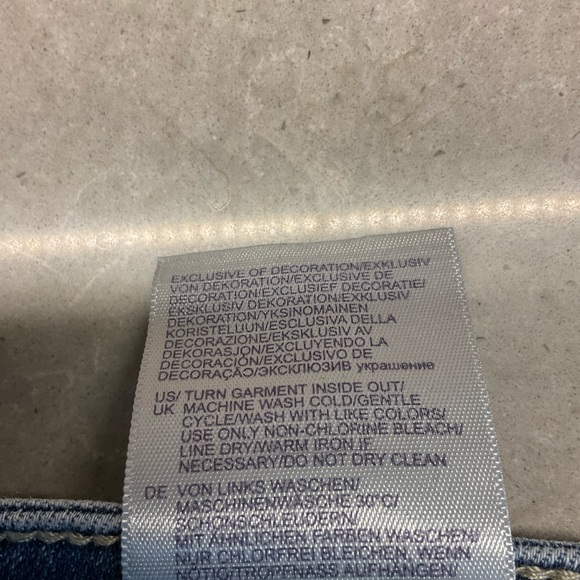 NYDJ Light Wash Lace-up Hem Skinny Jeans - Picture 6 of 6